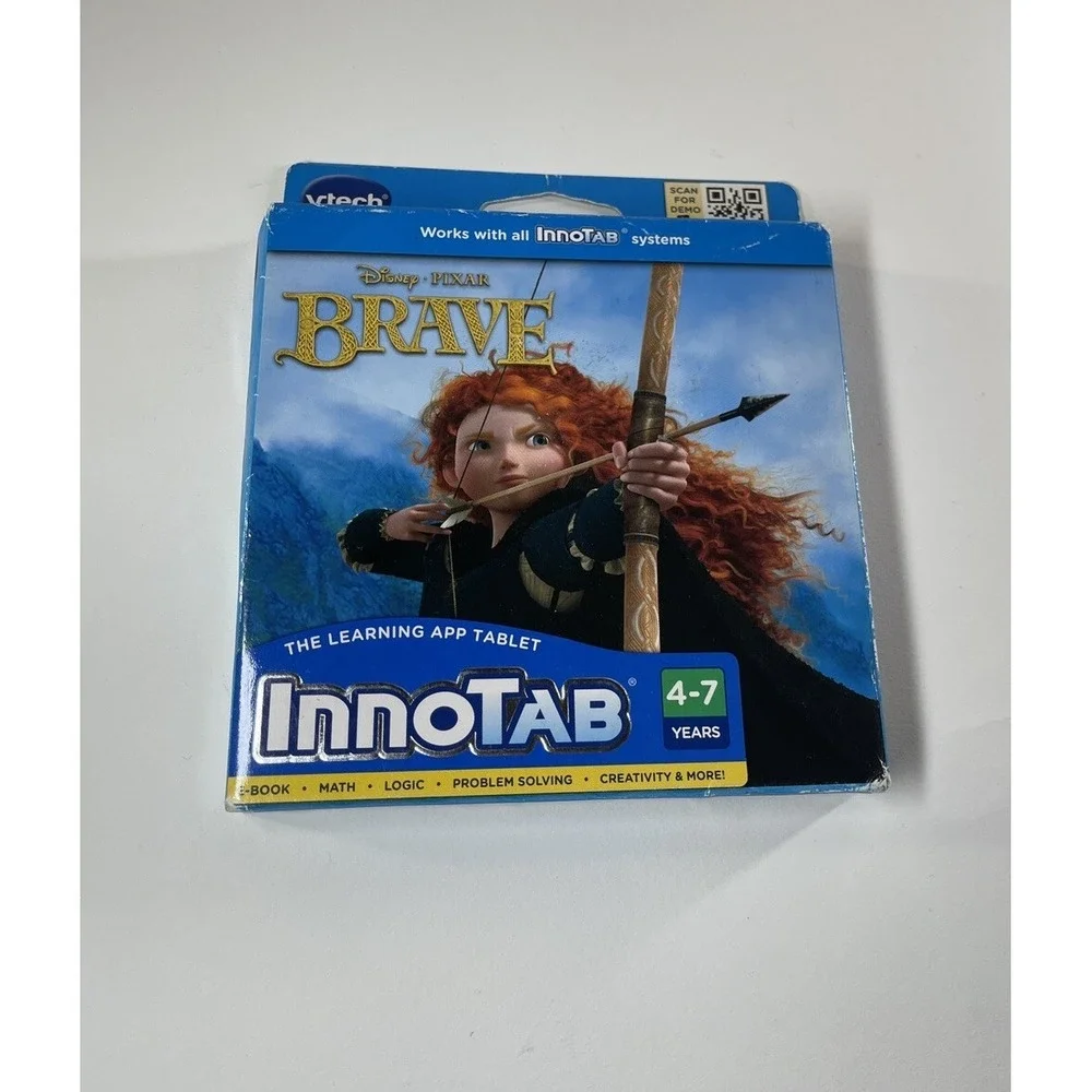 VTECH InnoTab Disney Pixar BRAVE Ebook Math Logic Learning Ages 4-7 Fun NEW‎